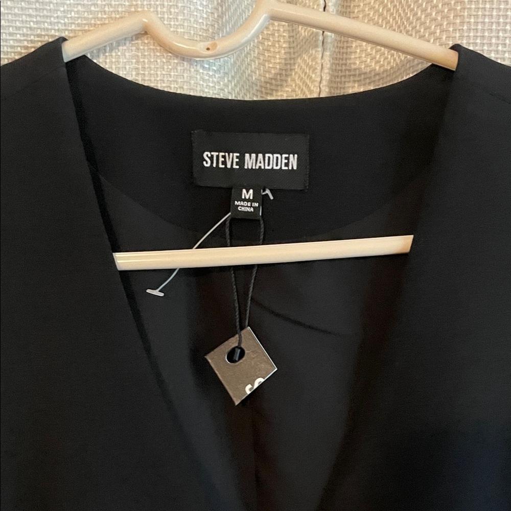 Steve Madden Classic Black Dress Shirt